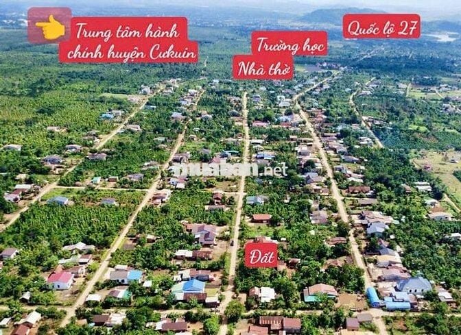 ĐẤT CÓ NHÀ SẴN, ĐƯỜNG QUY HOẠCH 10M TẠI DRAY BHANG CƯ KUIN DAKLAK