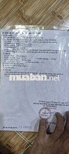 Bán nhà mặt tiền Nguyễn Thái Sơn, 14,5 tỷ