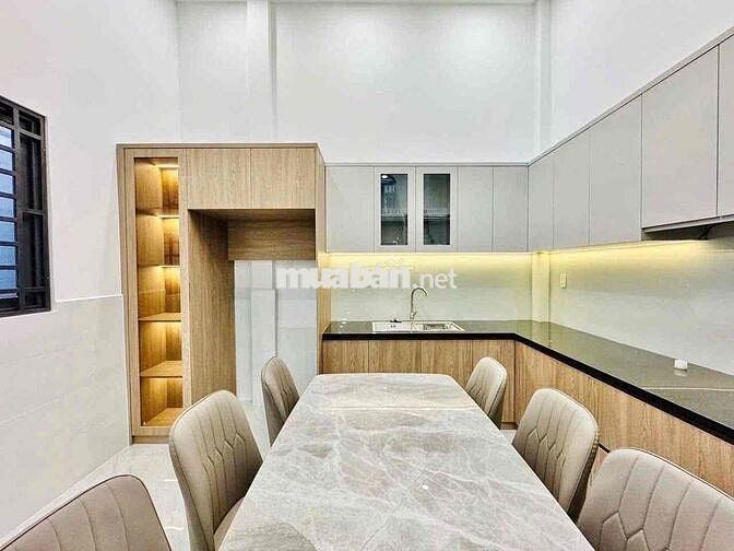 NHÀ MỚI ĐẸP GIÁP BÌNH THẠNH - HXH ĐỖ CỬA - 4 TẦNG ĐÚC - 4PN