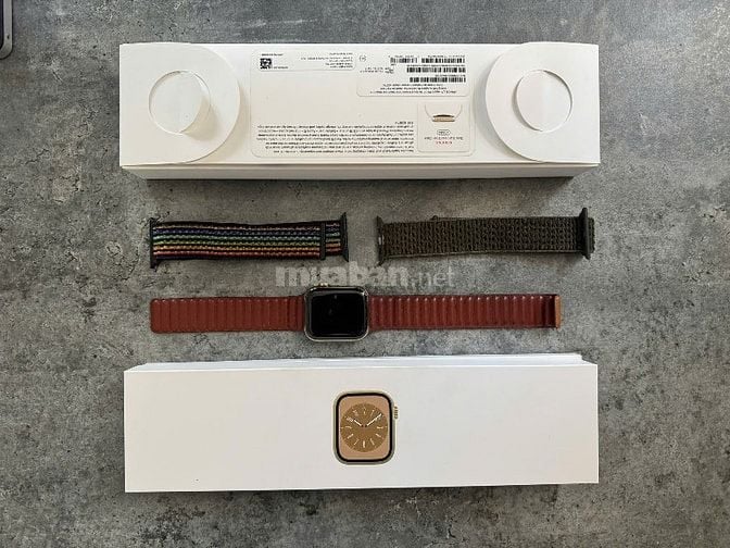 Apple Watch Series 8 GPS, Cellular, 45mm vàng đồng