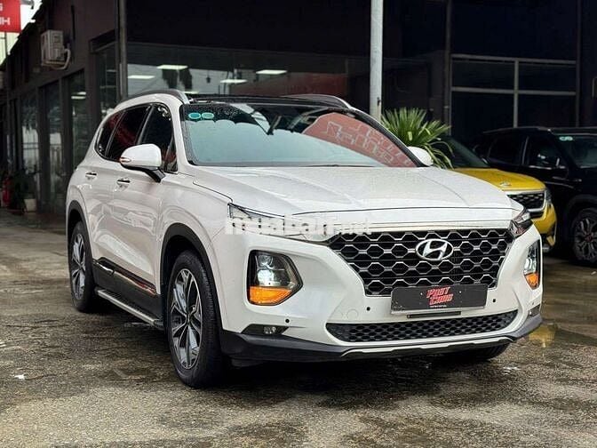 Hyundai Santafe 2019 Premium 2.2D dầu,màu trắng