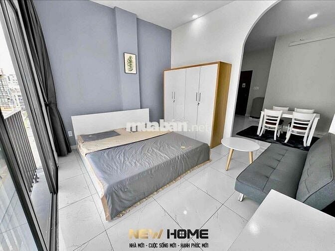 CHO THUÊ CĂN HỘ BAN CÔNG TÁCH BẾP FULL NỘI THẤT 50M2 BỜ KÈ HOÀNG SA