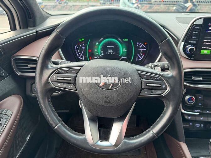 Hyundai Santafe 2019 Premium 2.2D dầu,màu trắng