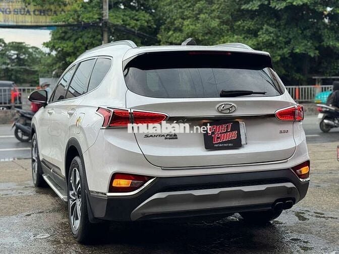 Hyundai Santafe 2019 Premium 2.2D dầu,màu trắng