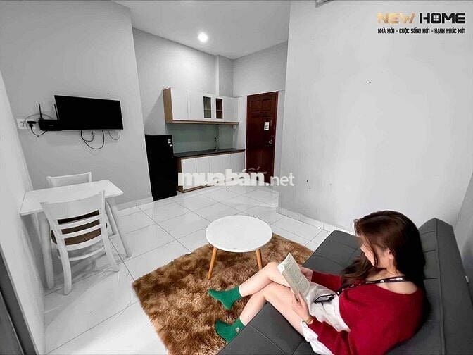 CHO THUÊ CĂN HỘ BAN CÔNG TÁCH BẾP FULL NỘI THẤT 50M2 BỜ KÈ HOÀNG SA