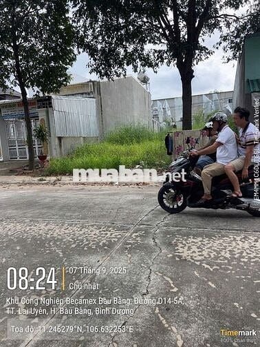 Đất mặt đường D14 sau toàn hành chính bàu bàng - sổ sẵn