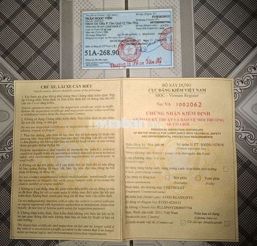 Aveo 2011, chính chủ gia đình dùng