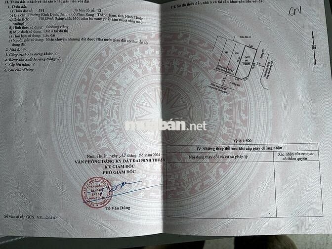 CẦN BÁN LÔ ĐẤT THỔ CƯ 2 MẶT TIỀN GẦN HỒ SINH THÁI – PHƯỜNG KINH DINH