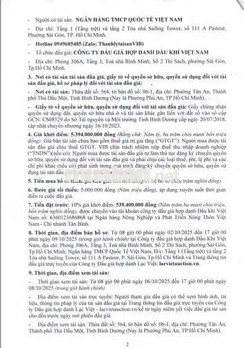 BĐS Phường Tân An, Thành phố Thủ Dầu Một, Tỉnh Bình Dương
