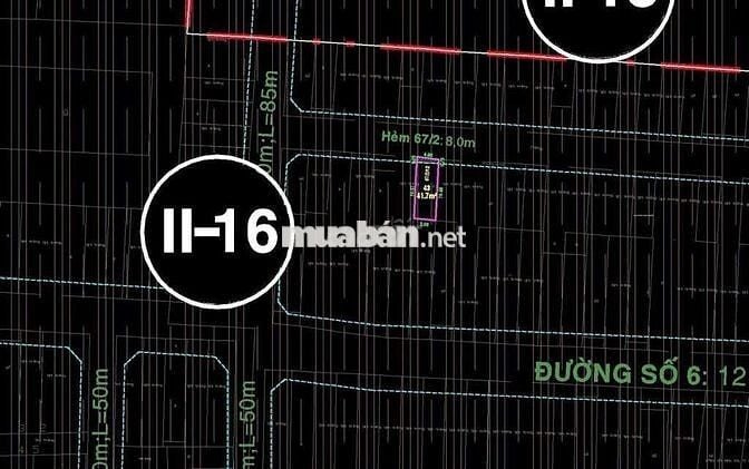 NHÀ 3 TẦNG — PHƯỜNG BÌNH TRỊ ĐÔNG ĐƯỜNG SỐ 6 (4m x 12m)