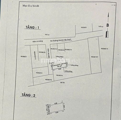 BÁN NHÀ HẺM 502 HUỲNH TẤN PHÁT - Hẻm 2m5