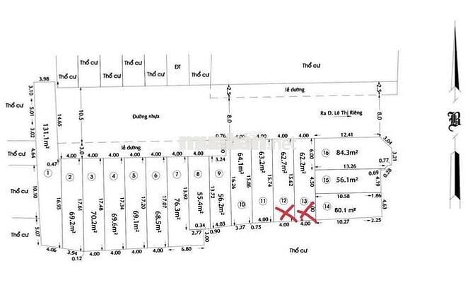 Bán đất hẻm 8m Thới An 16, DT: 4x16m. 63m2. Hẻm đổ nhựa. Gần mặt tiền.
