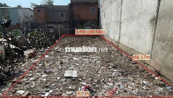 Bán đất full thổ hẻm 4,5m An Phú Đông 9, DT: 4,7x17m. (89m2)