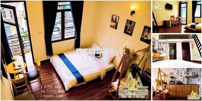 Cho thuê căn hộ dịch vụ duplex 35m2 P2, TP Đà Lạt full nội thất