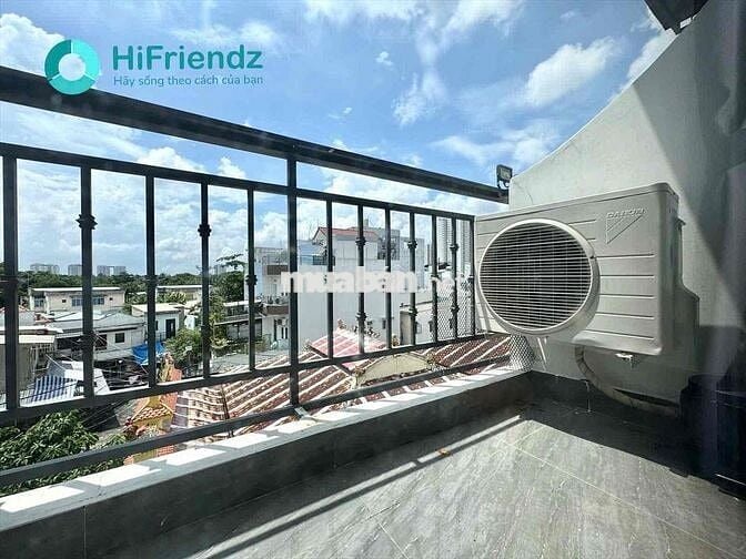 Studio ban công Full nội thất máy giặt riêng mới , Âu dương Lân gần q5