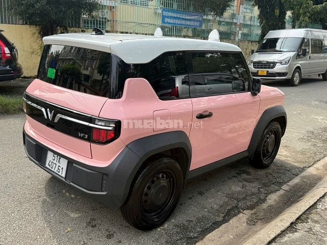 Vinfast VF3 Hồng Pink 2025 Pin thuê xe như mới