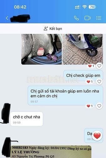 Ngày 29/9/2025, em có mua một chiếc Dio Baja 2