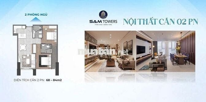 🏡CĂN HỘ SAM TOWER – TẦNG 26, VIEW SÔNG HÀN – FULL NỘI THẤT CHỈ 5.X TỶ🔥