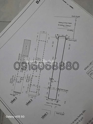 BÁN NHÀ 2 MẶT TIỀN TRƯỚC VÀ SAU : 323 LÊ ĐẠI HÀNH - P. 11 - Q. 11 -HCM