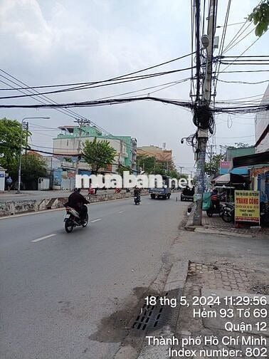 Chủ cần bán lô đất mặt tiền đường Phan Văn hớn Tân Thới nhất quận12
