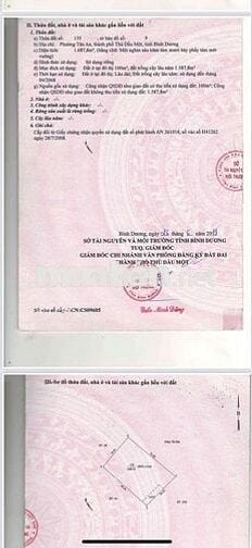 Cần Bán 6 lô đất liền kề tại Tân An , Thủ dầu một , Bình Dương .