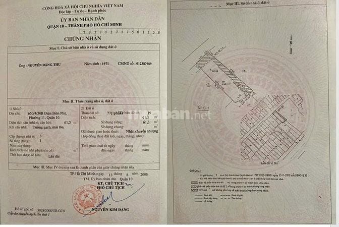 Bán Nhà MẶT TIỀN 616-618-620-622A  Điện Biên Phủ, phường 11, Quận 10