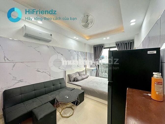 STUDIO BAN CÔNG FULL NỘI THẤT LUXURY NGAY CÔNG VIÊN LÀNG HOA