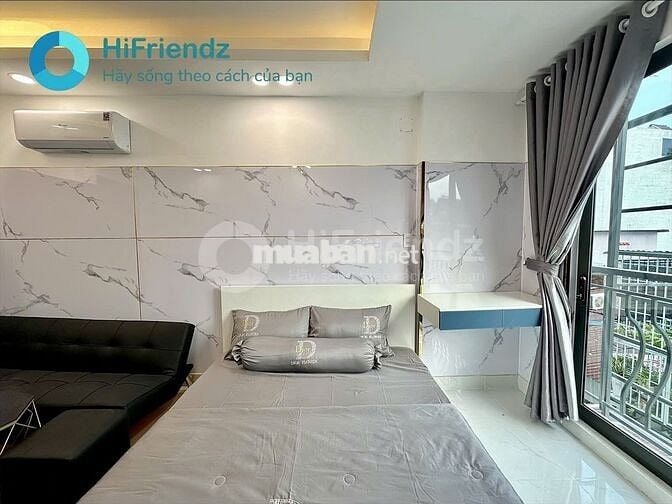 STUDIO BAN CÔNG FULL NỘI THẤT LUXURY NGAY CÔNG VIÊN LÀNG HOA