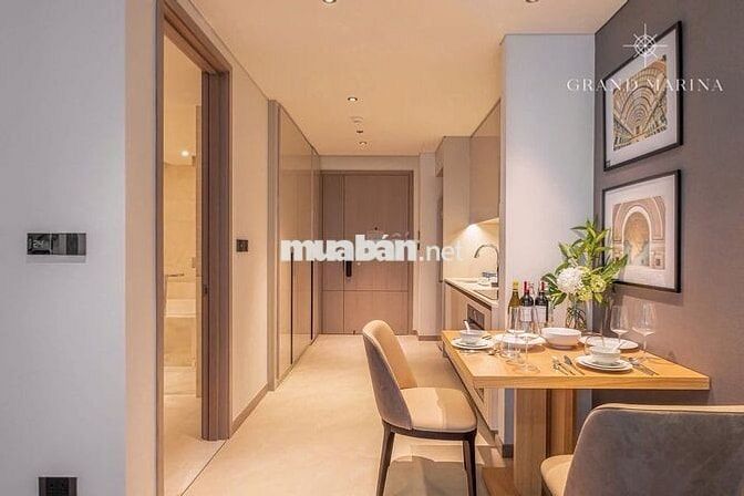 BÁN CĂN HỘ CAO CẤP GRAND MARINA 2PN2WC, VIEW SÔNG, NHÀ QUÁ ĐẸP