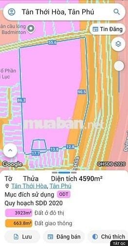 MẶT TIỀN KÊNH TÂN HÓA - 3400M2 (90X55) KHU VỰC XÂY CAO TẦNG - 285 TỶ