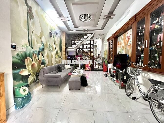 BÁN NHÀ GÒ VẤP,4 TẦNG, 5PN, QUANG TRUNG(THÔNG TÂY HỘI) CHỈ 7.35 TỶ TL