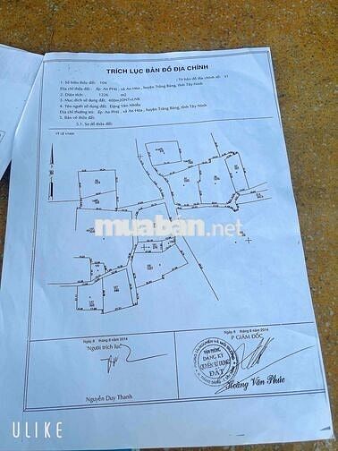Cần bán đất hai mặt tiền nhựa gần khu công nghiệp thành công