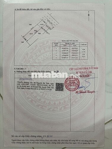 Đất 1/ Tỉnh Lộ 7-Trung Lập Hạ: DT 116m2, thổ 87m2(5x23). Giá 750 triệu