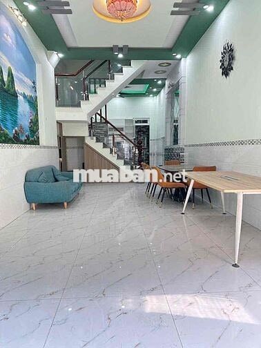 Trệt 2 lầu 4*15; 4pn đg 6m full nội thất