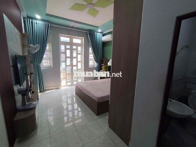 Trệt 2 lầu 4*15; 4pn đg 6m full nội thất