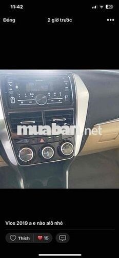 Toyota Vios 2018 1.5E MT - 120000 km
