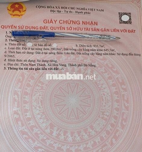 bán lô đất đường 6m Hòa Phong gần đường vành đai Nam Kỳ Khởi Nghĩa