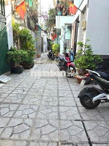 BÁN NHÀ HẺM XE HƠI TRÂN BÌNH TRỌNG, 4TẦNG ĐÚC BÊ TÔNG CÔT THÉP