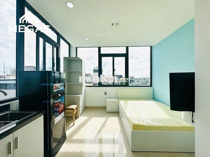 STUDIO - FULL NỘI THẤT - VIEW KÍNH SIÊU TO - MỚI XÂY NGAY LOTTE NVL
