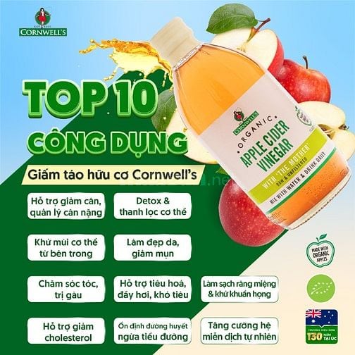  TUYỂN SỈ – ĐẠI LÝ – NPP CORNWELL’S - THƯƠNG HIỆU GIẤM LÊN MEN HÀNG ĐẦ