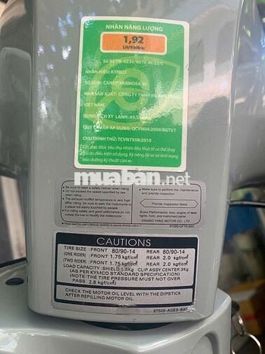 Xe tay ga Candy Hermosa 50cc xanh ngọc mới 95%