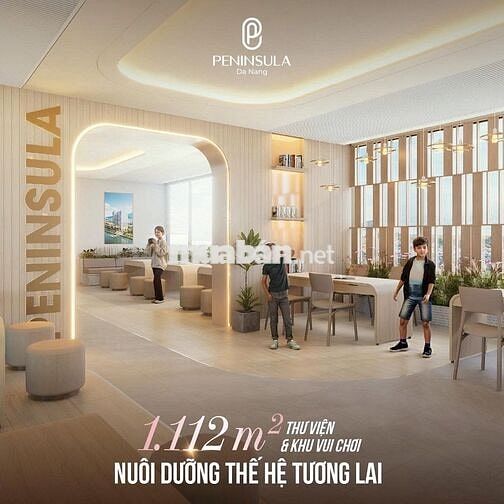 Mở shop, tiệm cà phê, spa tại khối đế mặt tiền Peninsula, phát tài lộc