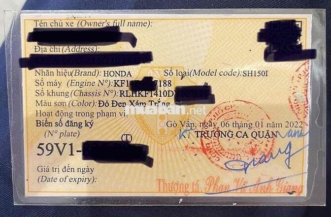 cần bán xe chính chủ SH150i Việt Nam