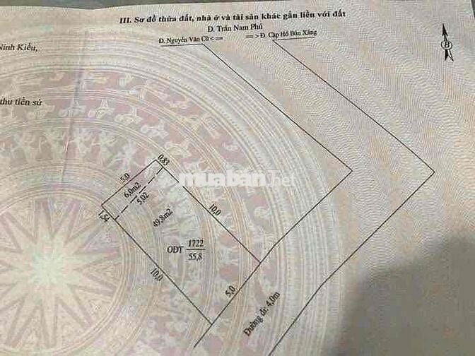 Bán nhà lầu hẻm Trần Nam Phú gần Đại Học Y Dược