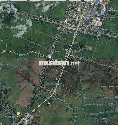 Bán 200m2 đất mặt tiền quốc lộ 1A, gần chợ, gần khu công nghiệp