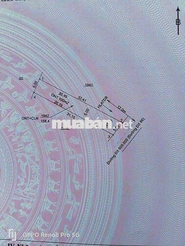 Bán đất mặt tiền ĐX86 Phú An TP.HCM, 5x31m, thổ cư 100m², giá 1.35 tỷ