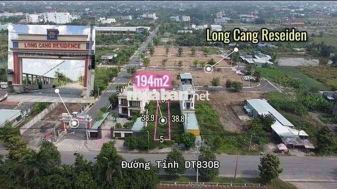 Chính chủ gửi bán lô đất Long Cang Residence 194m2/ 3,8 tỷ. SHR