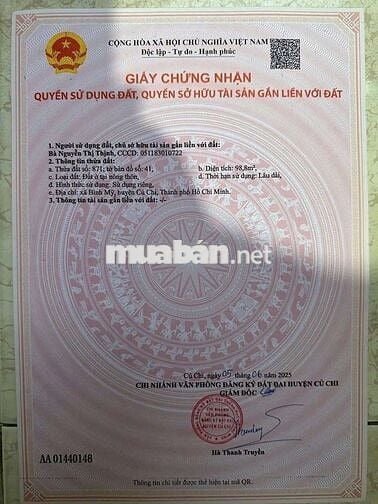 Lô đất víp mặt tiền kênh cầu đá hàng. Full thổ cư