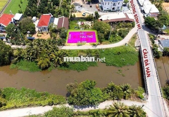 Lô đất víp mặt tiền kênh cầu đá hàng. Full thổ cư