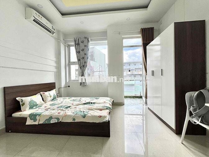 CHO THUÊ PHÒNG BAN CÔNG FULL NỘI THẤT GẦN CÔNG VIÊN LÀNG HOA - GÒ VẤP